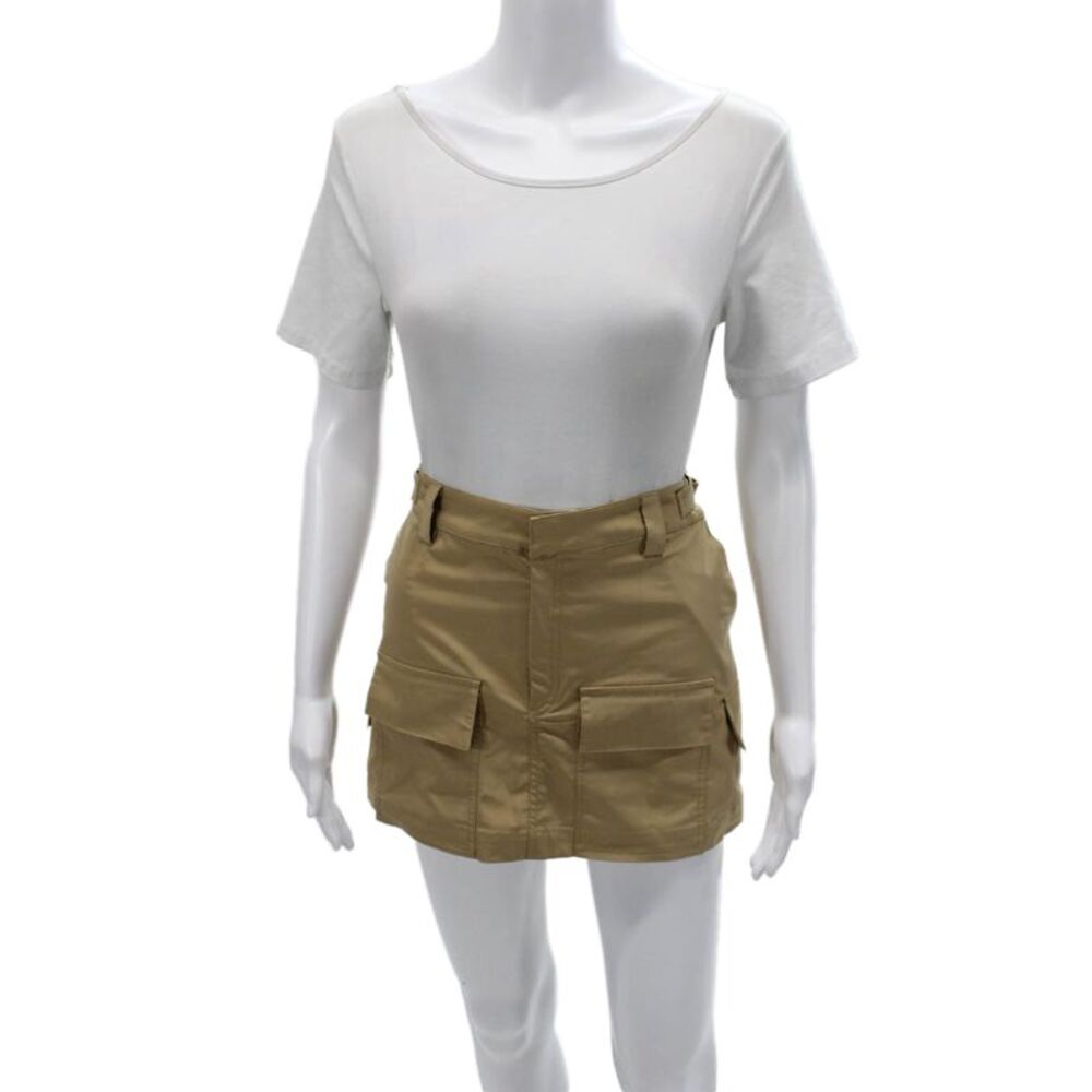 Parentezi Womens Mini Skirt Polyester Solid Short Size S